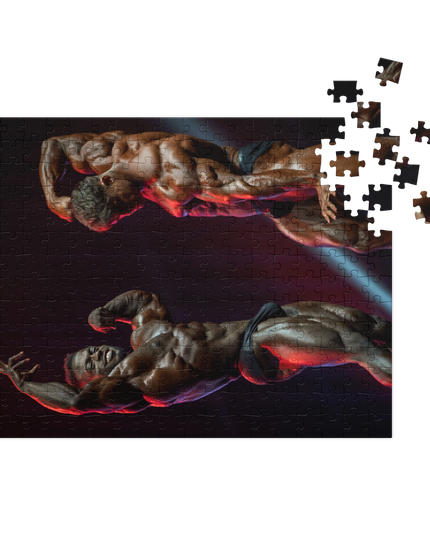 Kings of Posing Jigsaw puzzle with tin